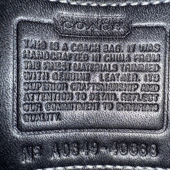 COACH NWT Signature Black/White Crossbody/Shoulder Bag - Picture 11 of 11